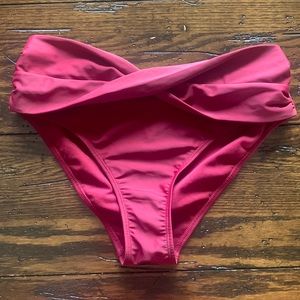 Wine colored bikini bottom sz M